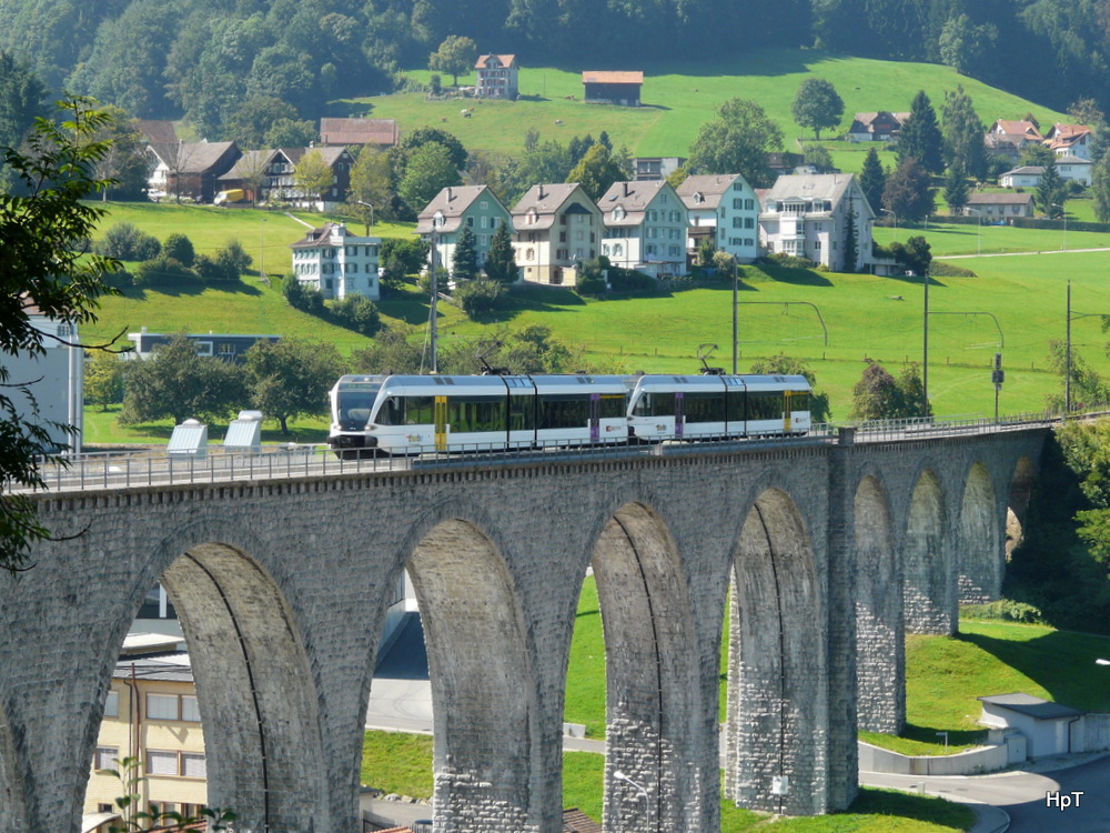 Thurbo - Regionalzug unterwegs bei Herisau am 05.09.2013