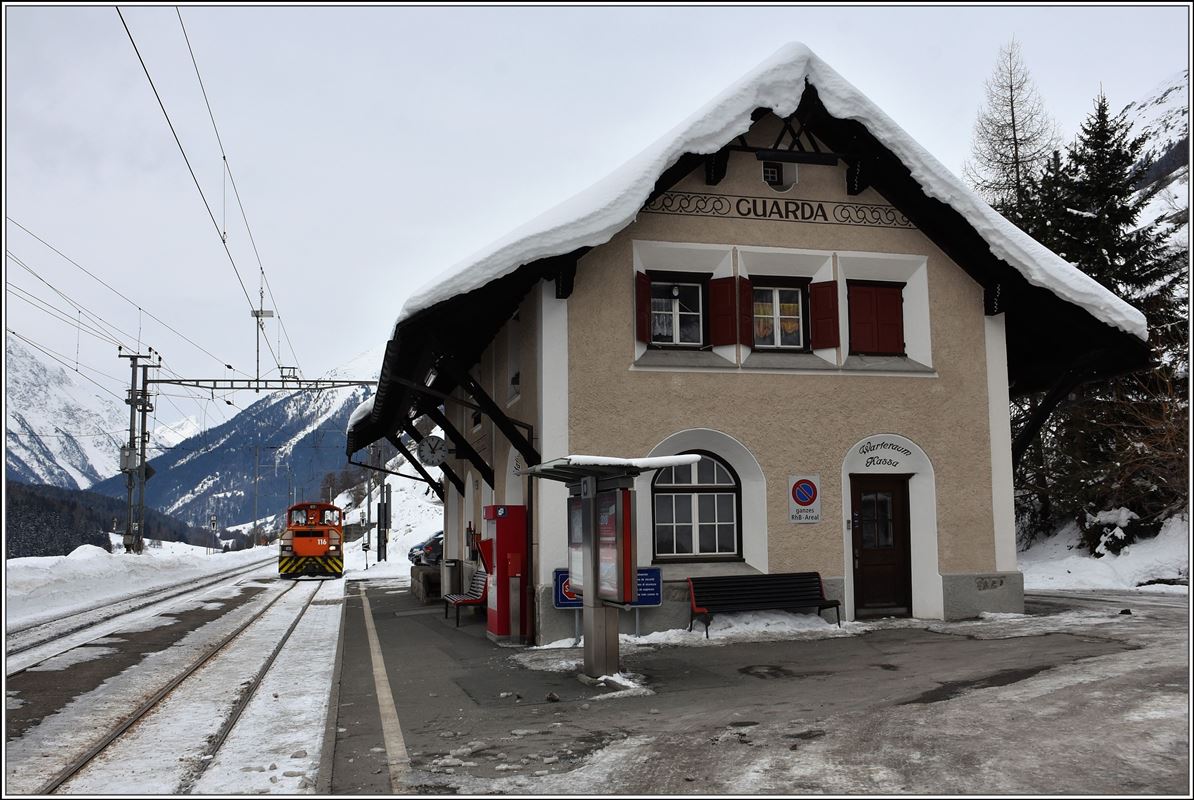 Tm 2/2 116 in Guarda. (05.02.2018)