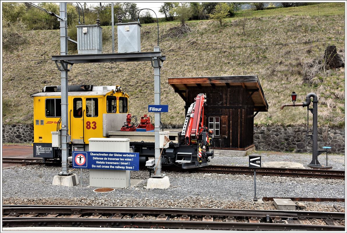 Tm 2/2 83 in Filisur. (04.05.2017)