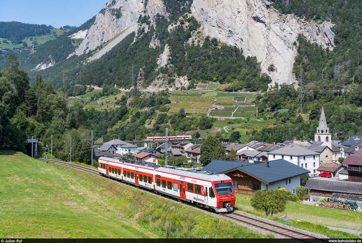 TMR-MO RABe 527 040 / R Sembrancher - Orsières / Sembrancher, 20. August 2021