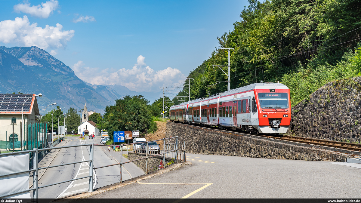 TMR-MO RABe 527 041 / R Martigny - Le Châble / Martingy-Croix, 20. August 2021
