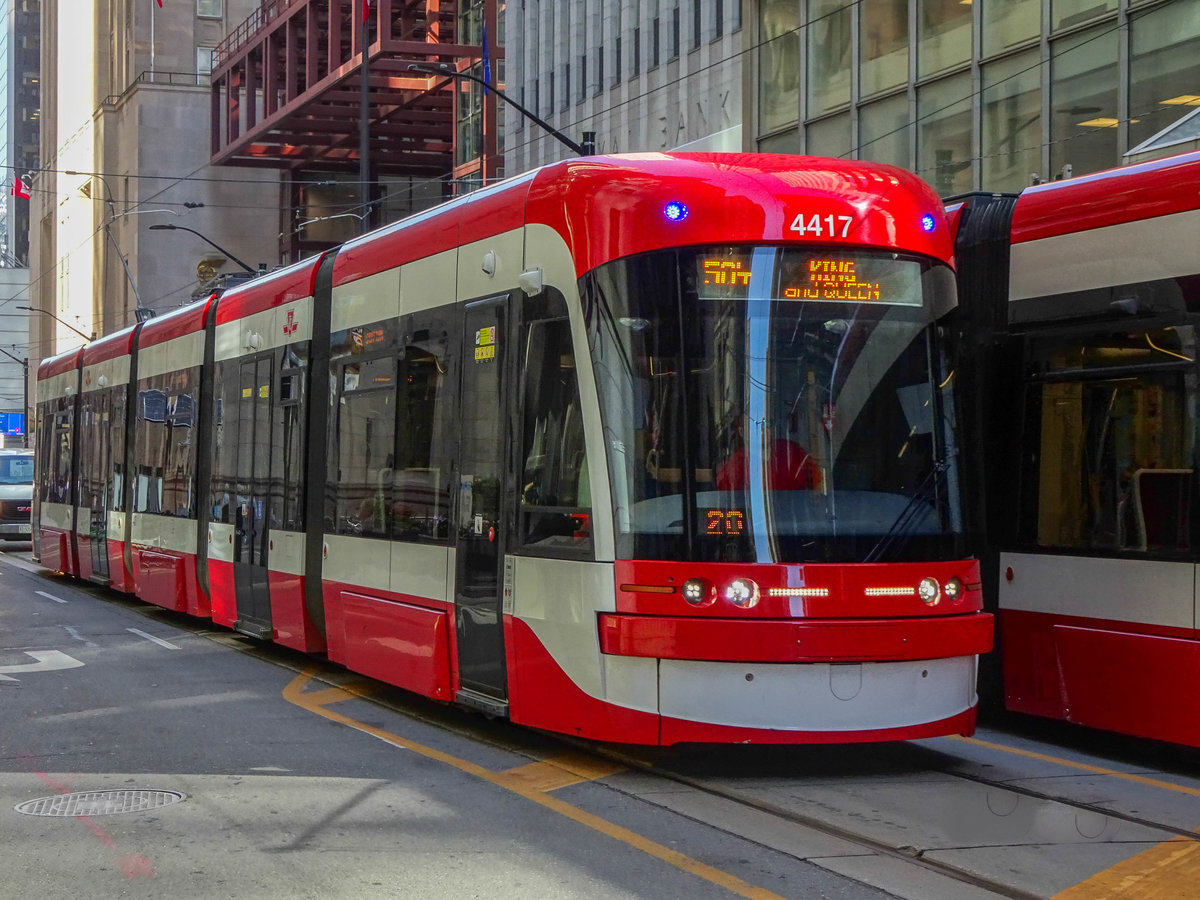 Toronto Streetcar Line 504 King Fahrtrichtung Osten, 17.09.2019.