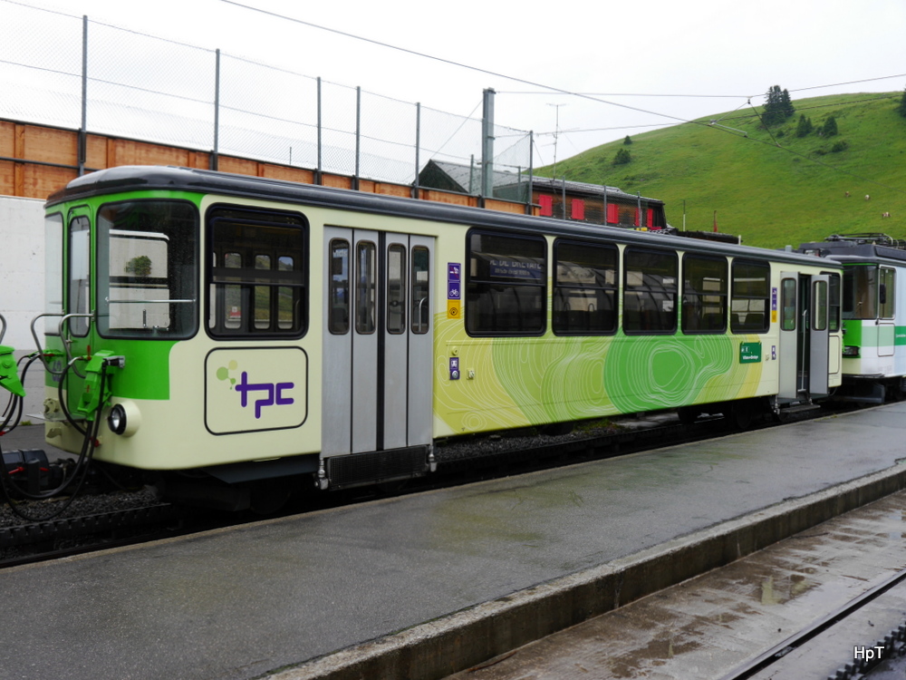 tpc / BVB - 2 Kl. Personenwagen  B 62 im Bergendbahnhof auf dem Col de Bretaye am 20.07.2014