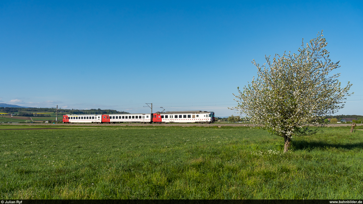 TPF RBDe 567 171 / S21 Ins - Fribourg / Ins, 3. Mai 2021
