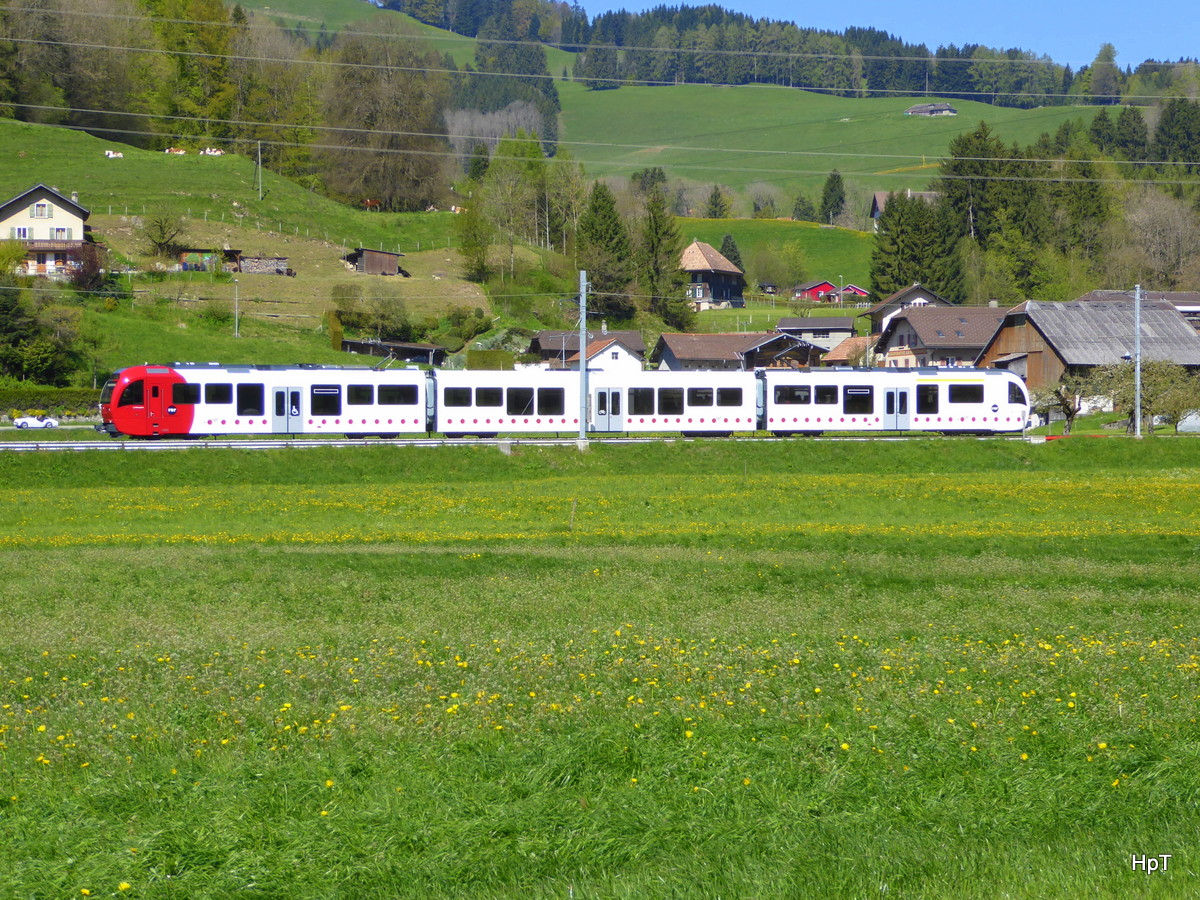 tpf - Regio nach Bulle unterwegs bei Enney am 05.05.2016