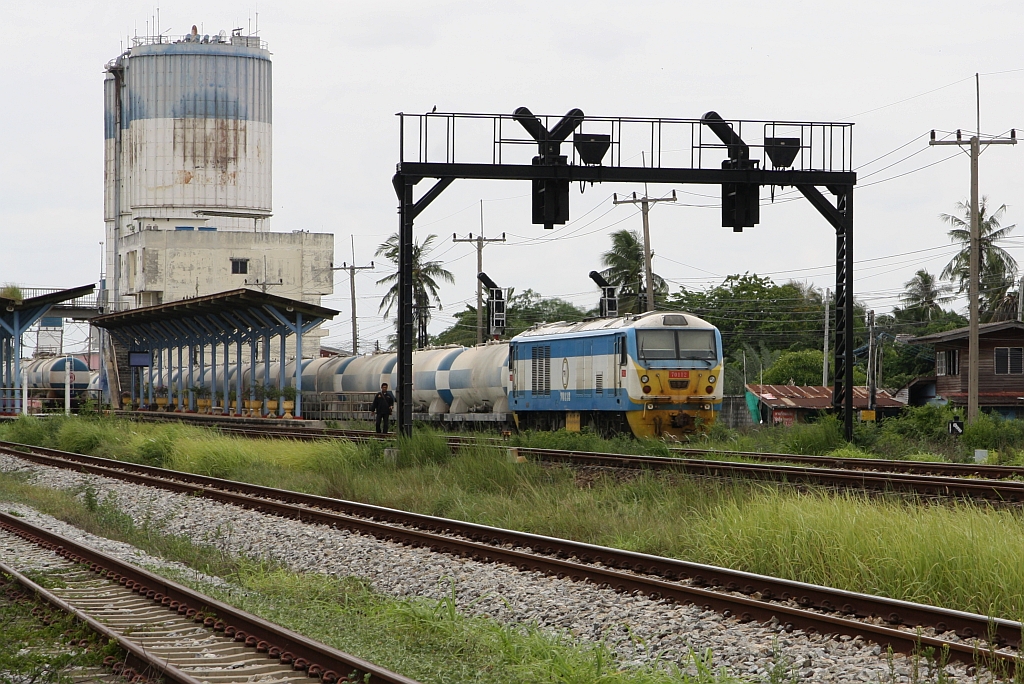 TPIPL 70112 (Co'Co', de, CRRC Ziyang Co.,Ltd., Bj.2016, Fab.Nr. ????) am 27.Juni 2025 beim Verschub der Wagen vom Freight 508 aus Hin Lap und dem Freight 507 nach Hin Lap in der Preng Station und dem Anschlußgleis zur Firma TPI.Concrete.