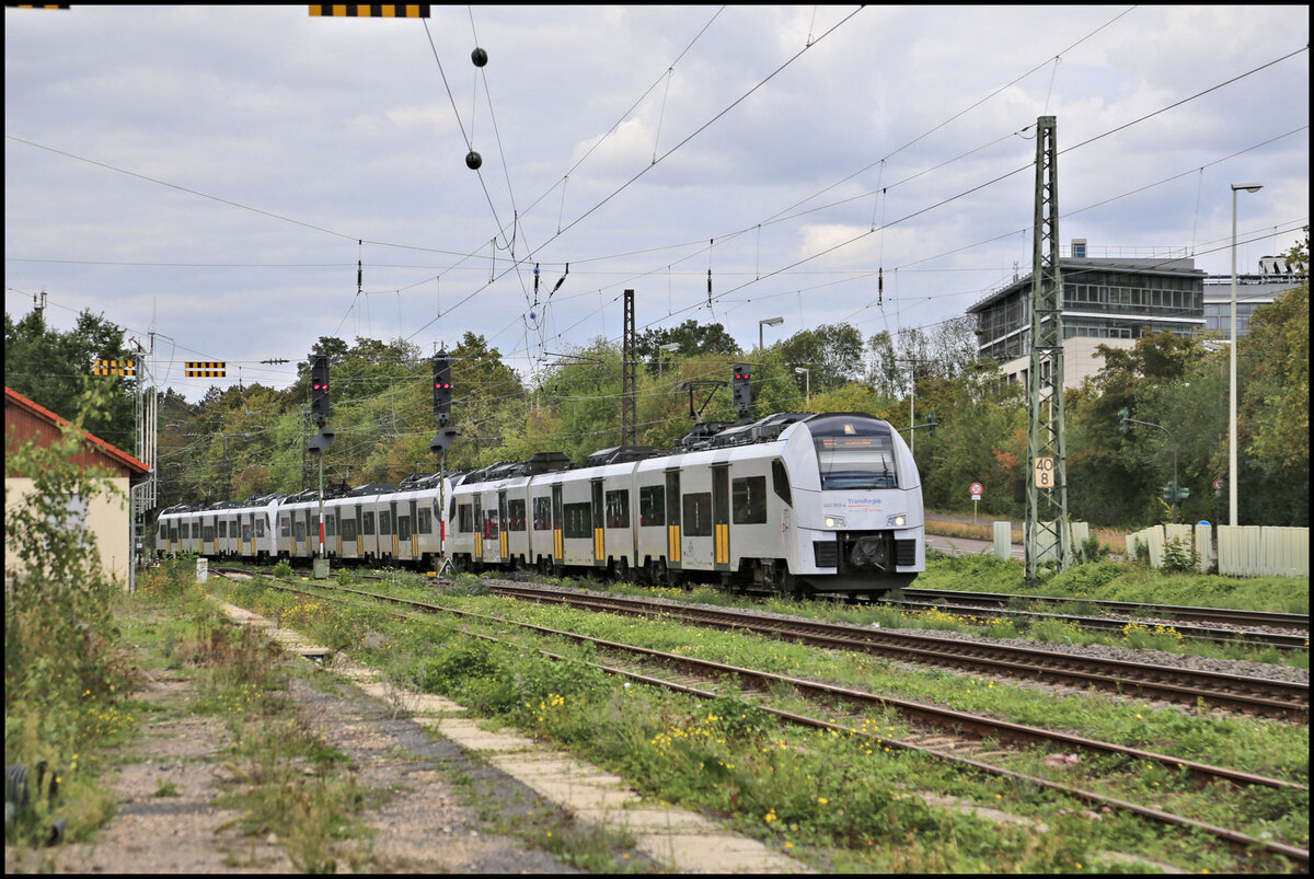 Trans Regio 460009-4 f�hrt hier am 18.9.2026 um 13.48 Uhr aus Richtung Bonn HBF kommend in Bonn Mehlem ein.