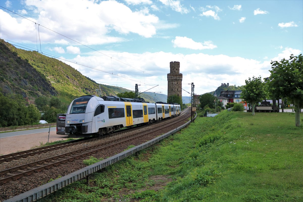Trans Regio Mittelrheinbahn 460 508-5 am 10.08.19 in Oberwesel