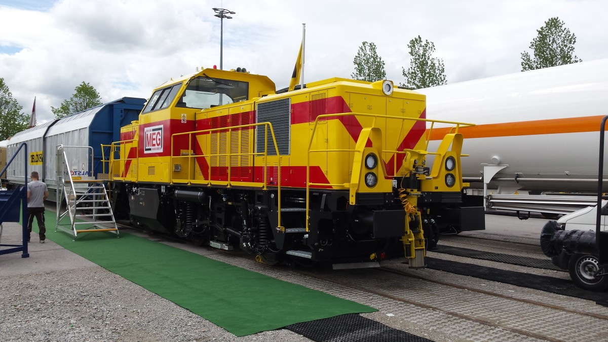 Transport & Logistik Messe München 2015, Diesellok der MEG