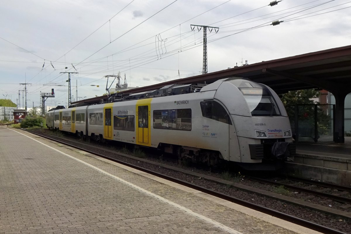 TransRegio 460 006 verlässt Köln Süd am 24 September 2020.