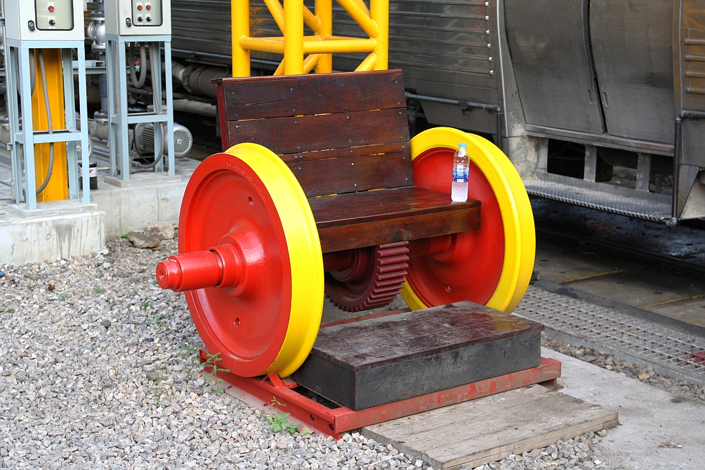 Treibradsatz in praktischer Verwendung, Depot Mahachai am 20.November 2019.