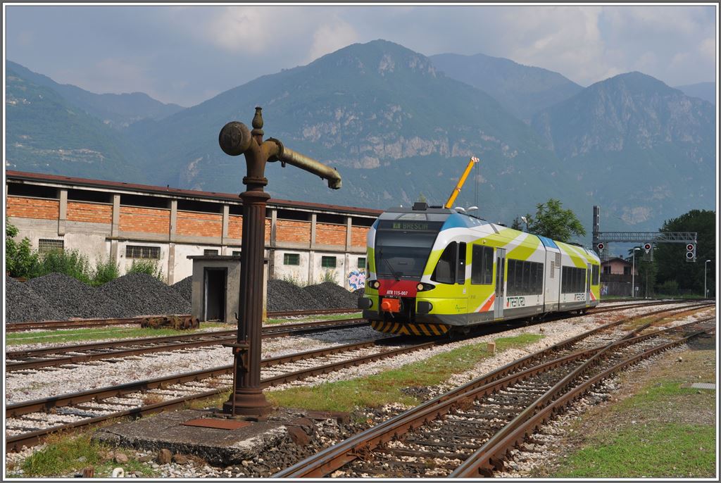 TreNord Stadler GTW ATR 115-007 in Pisogne. (19.06.2013)