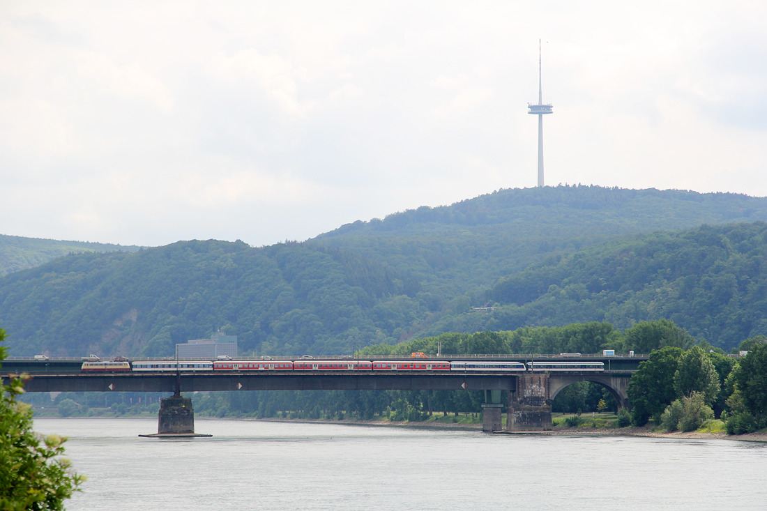 TRI Train Rental  E10 1268 // Koblenz (Horchheimer Eisenbahnbrücke) // 25. Mai 2016