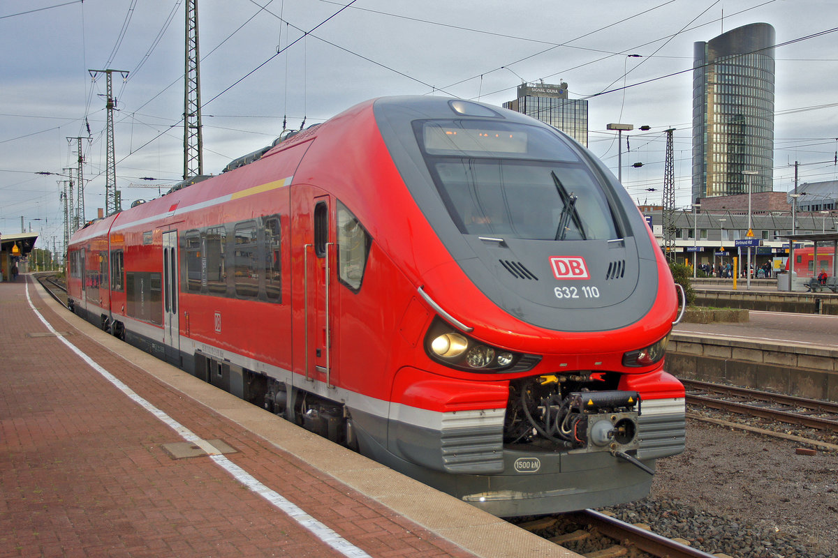 Triebwagen 632 110 am 16.09.2018 im Dortmunder Hbf.