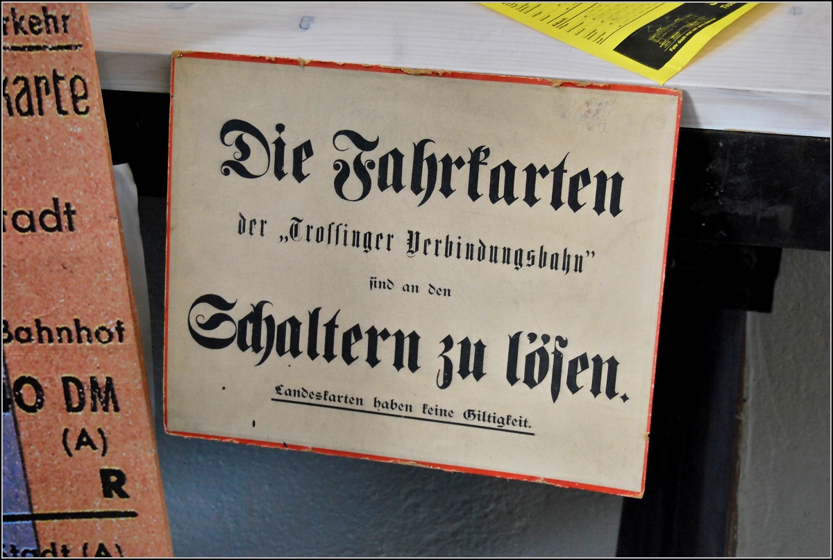 Trossinger Eisenbahn. 

 Landeskarten haben keine Giltigkeit.  Gesehen am Tag der offenen Tür bei der Trossinger Eisenbahn (07. September 2008). 

(Ersatz für ein altes 800-Pixel-Bild, das alte Bild wir später gelöscht)