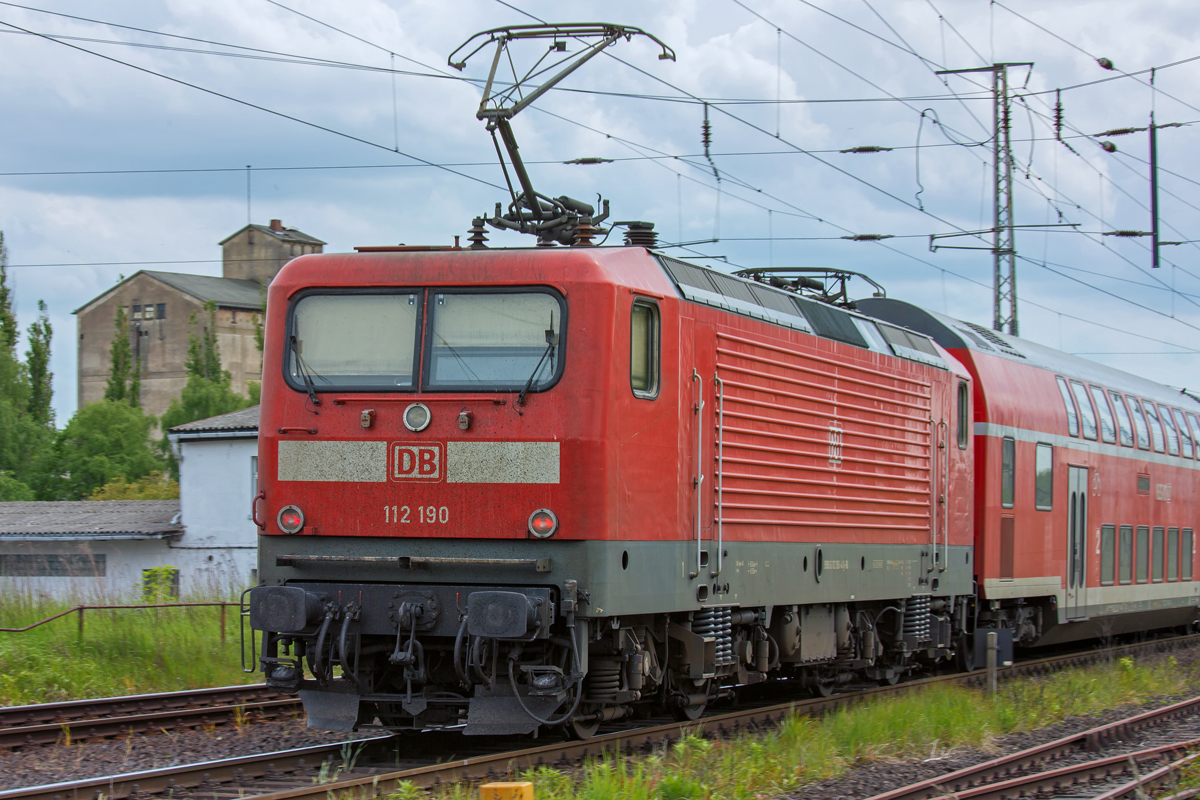 Trotz Streik der GDL fuhr der RE 3 nach Elsterwerda in Pasewalk ab. - 20.05.2015