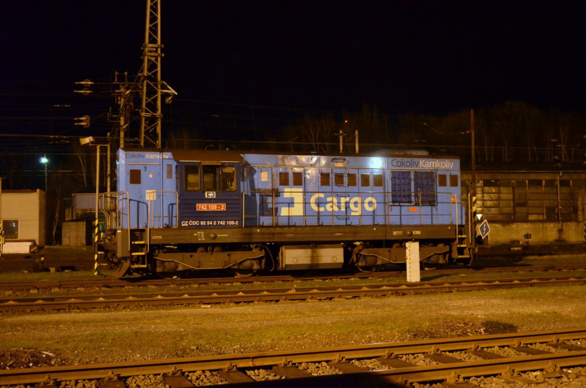 Tschechien CD 742 109-2 in Cheb (Eger) 04.03.2016