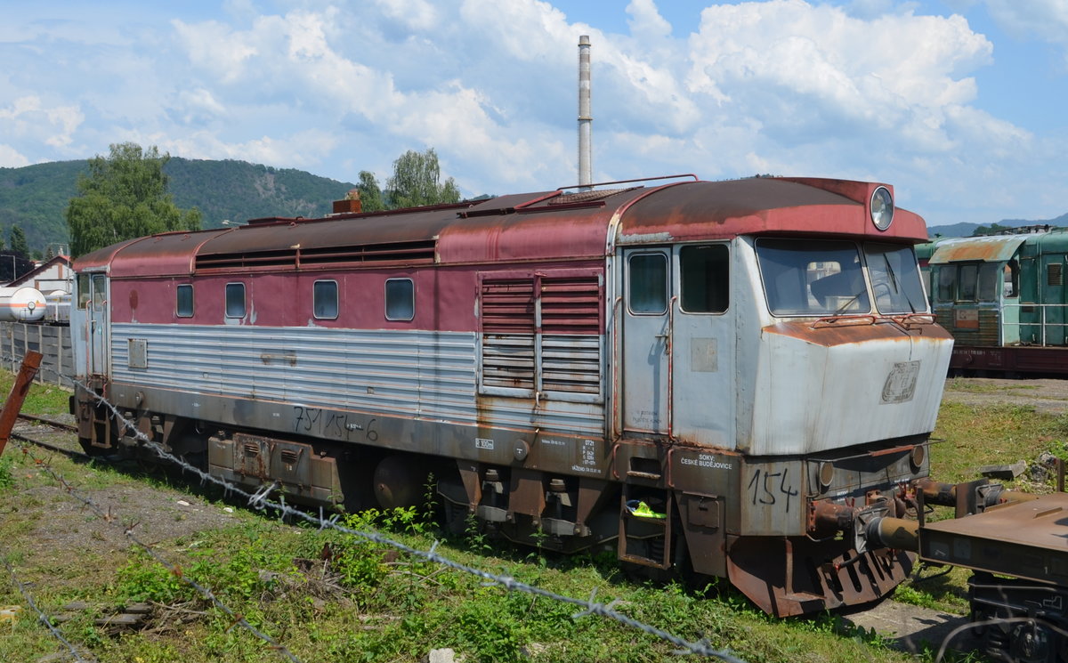 Tschechien: ex CD 751 154-6 Abgestelllt in Ústí nad Labem Neštěmice 13.06.2020