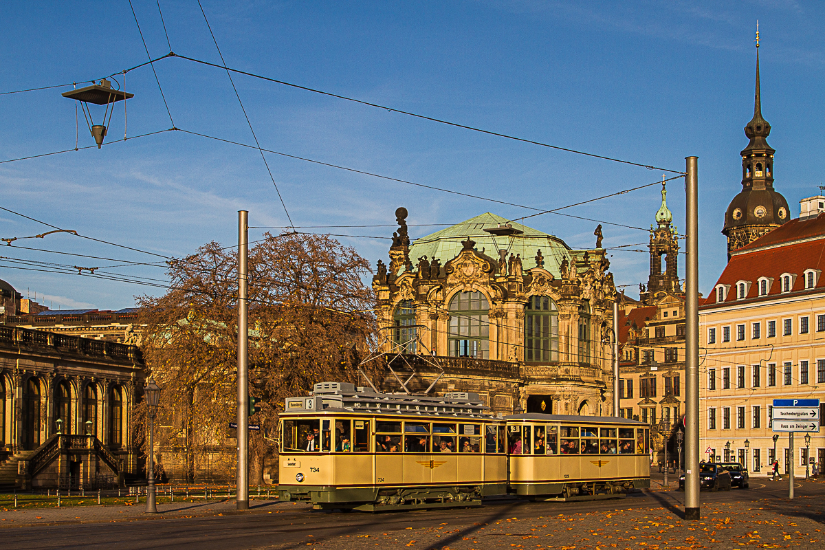 TW 734 (Bj.1913) mit BW 1029 (Bj.1925)
Dresden am 08.10.2015