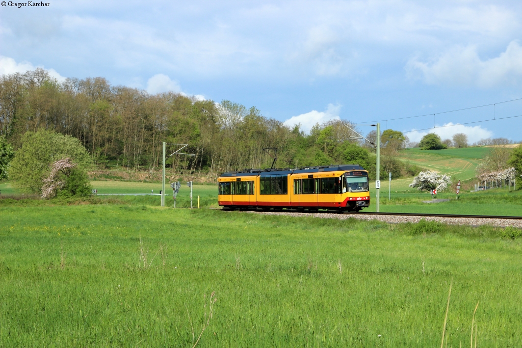 TW 898 als S31 nach Odenheim kurz vor Odenheim West, 26.04.2015.