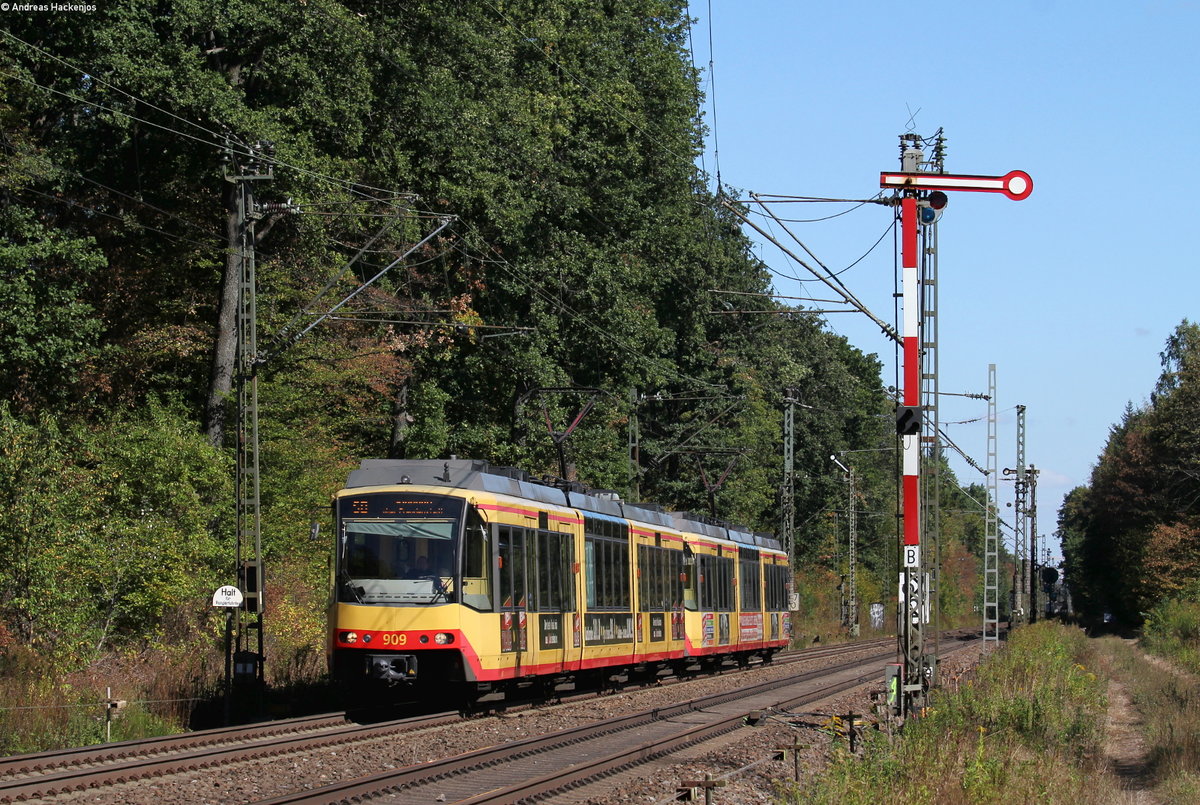 Tw 909 und Tw 920 als S8 nach Bondorf bei Forchheim 25.9.18