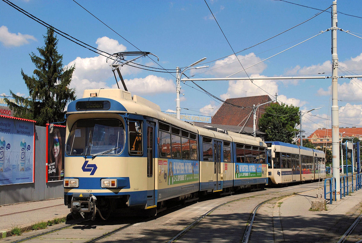 Tw.123 + 401, Wien - Wolfganggasse. (14.08.2017)