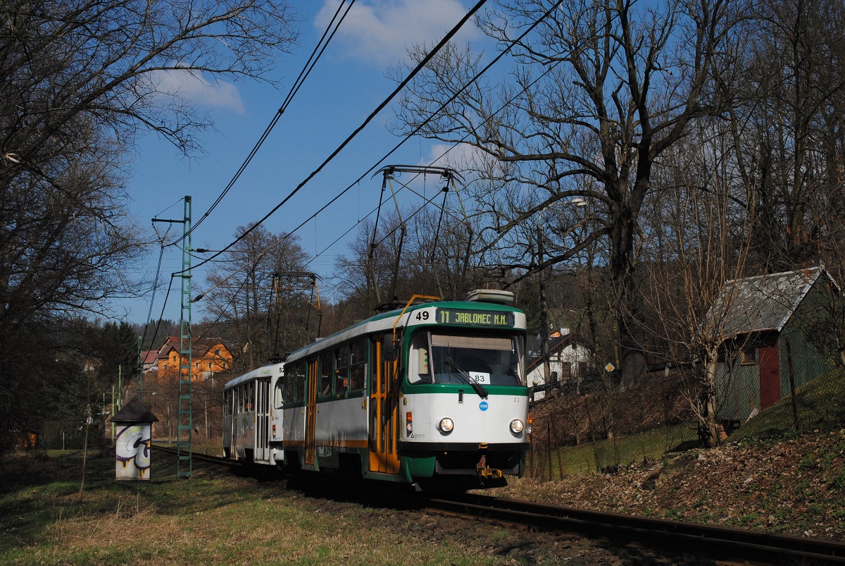 Tw.49 + 52 zwischen Vratislavice und Prosec. (22.03.2019)