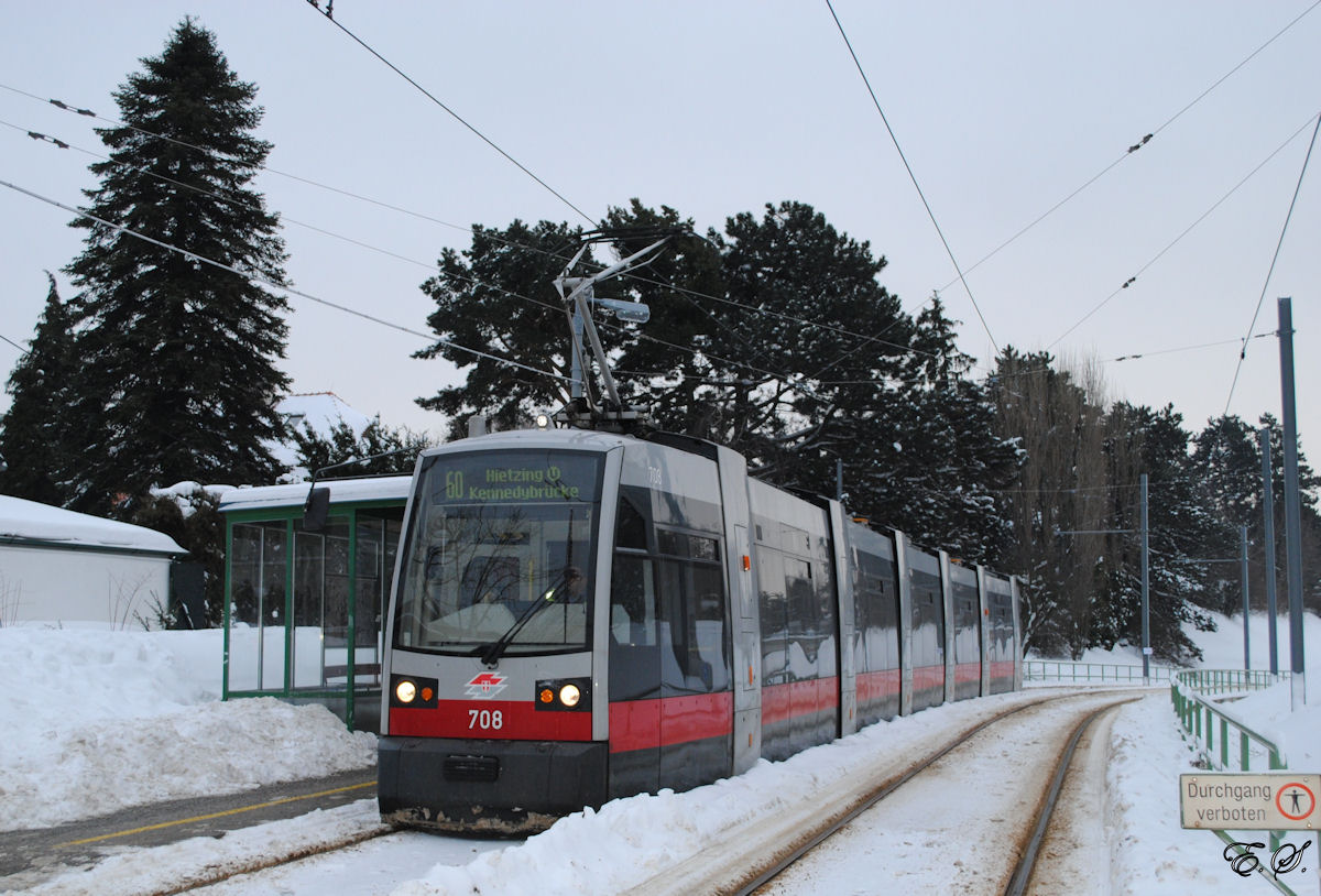 Tw.708, Anton Kriegergasse. (19.01.2013)