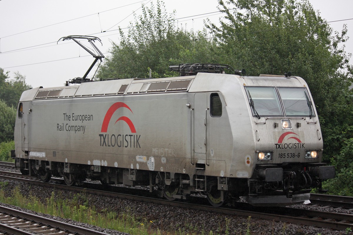 TXL 185 538 am 8.8.13 als Lz in Dedensen-G�mmer.