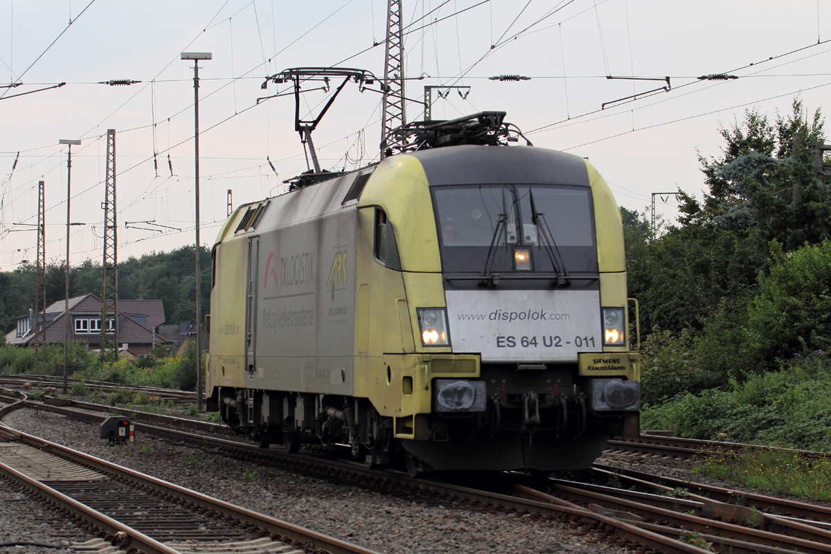 TXL/ARS ES 64 U2-011 durchfährt Recklinghausen-Ost 16.8.2017