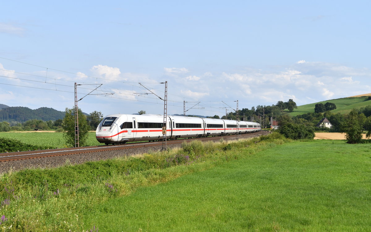 Tz 9025  Nordrhein-Westfalen  als ICE 576 Stuttgart Hbf - Hamburg-Altona, am 31.07.2019 bei Dehnsen