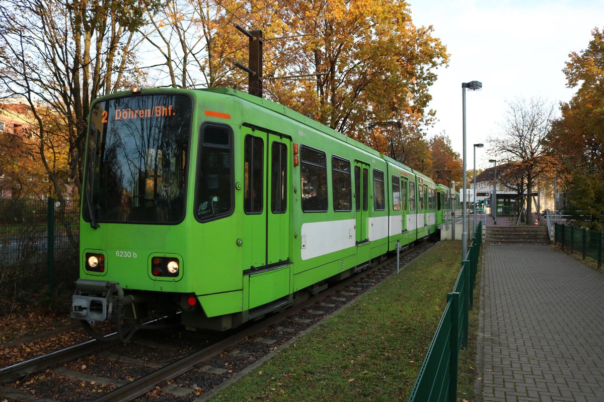 ÜSTRA Hannover Düwag TW6000 Wagen 6230 am 14.11.19 in Hannover