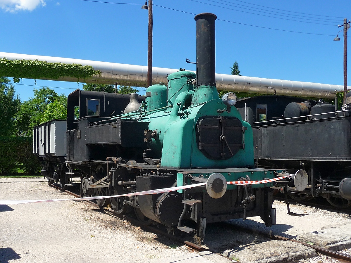 Unbekannte Dampflok (Lok Nr. 480 müsste eine BR 326 sein, sieht aber gar nicht danach aus) im Hungarian Railway Museum, Budapest, 18.6.2016