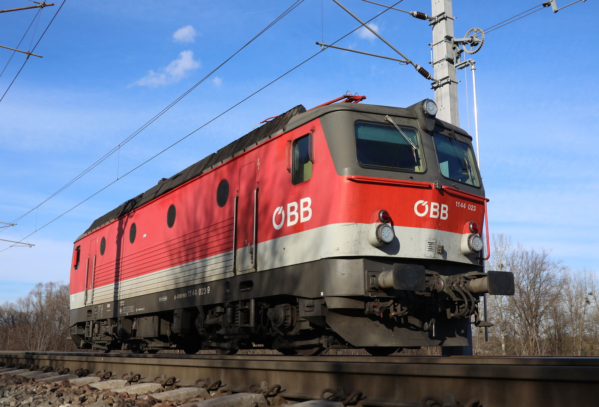 Und ein letztes von 1144.023 im Bahnhof Spielfeld am 6.01.2018