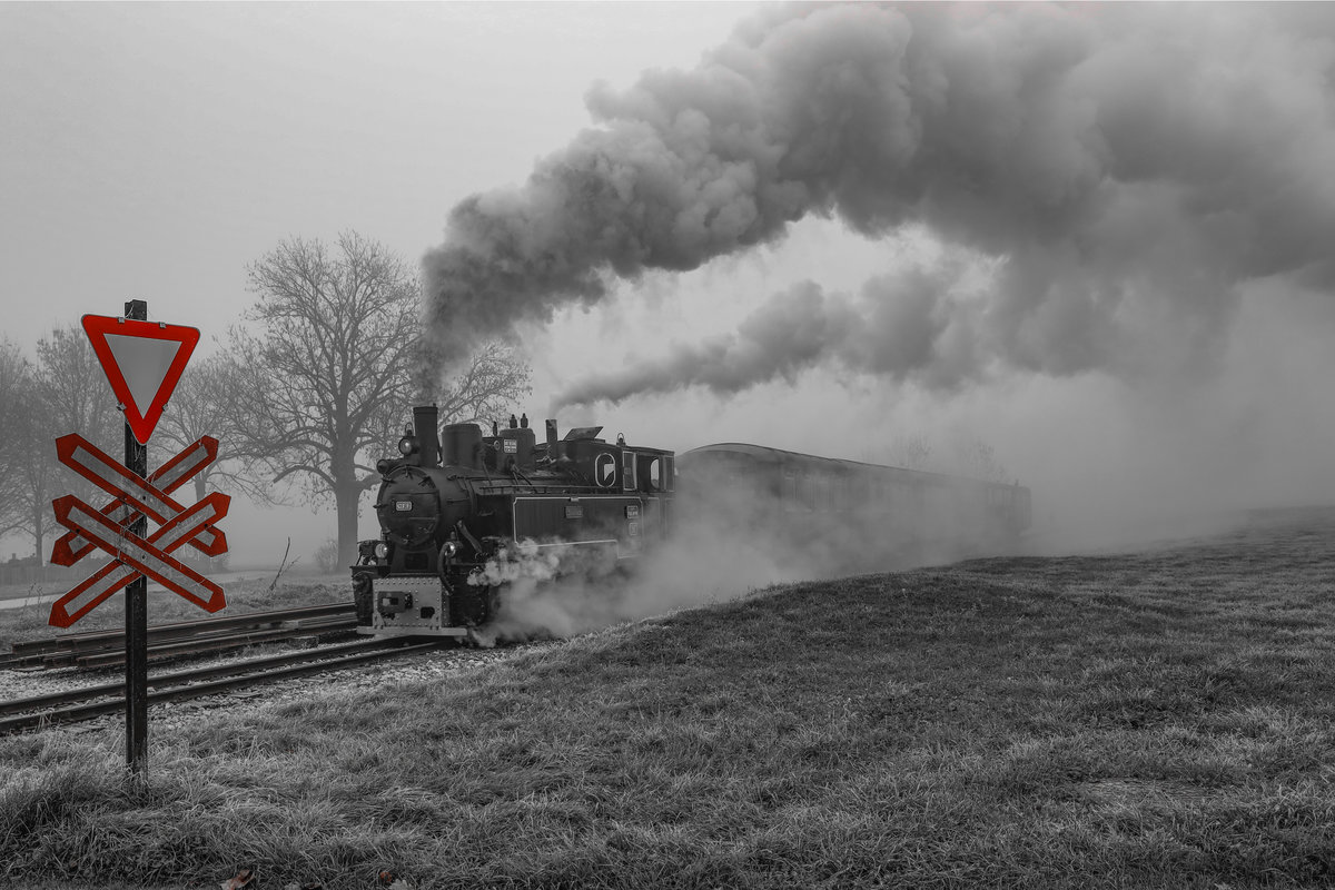 Und noch eine letzte Spielerei von der Stainzer Lokalbahn an diesem nebligen 2.12.2018