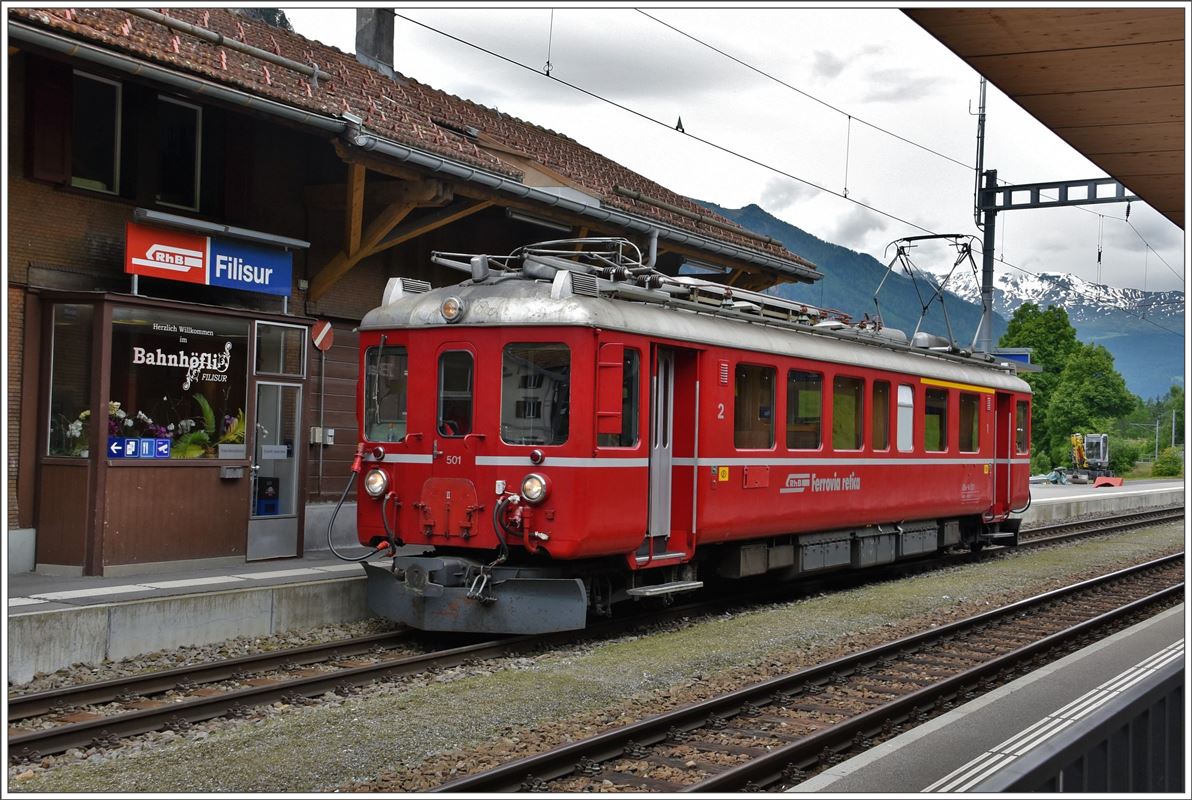 UNESCO Welterbetag bei der RhB. TW 501 in Filisur, (12.06.2016)