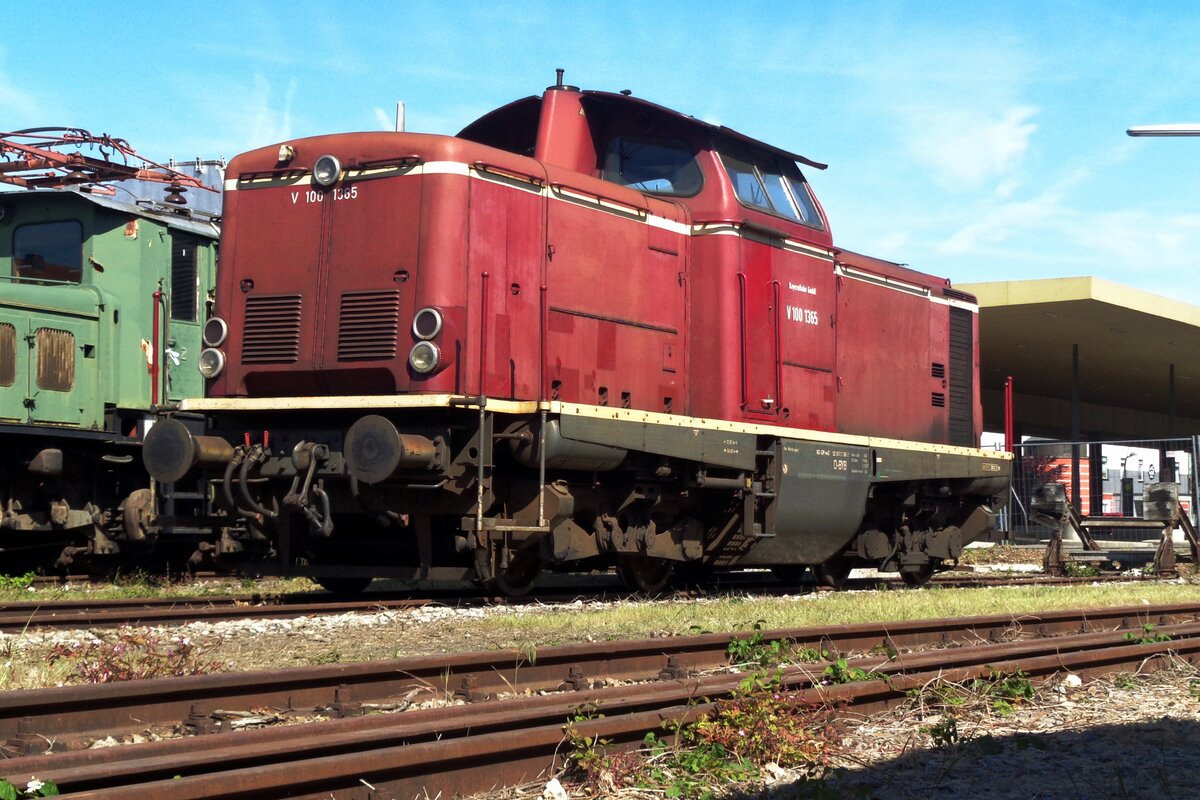 V 100 1365 steht am 2 Juni 2019 ins BEM in Nördlingen.