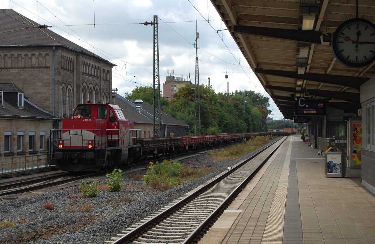 V 150.05 (BBL 04) mit einer Reihe Res, am 09.09.2013 in Göttingen