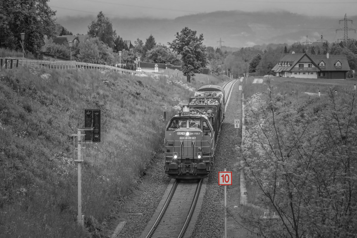 V Max 100, aber nicht für den Güterzug ! 

Kresbach an einem Trüben Mai Tag 2019