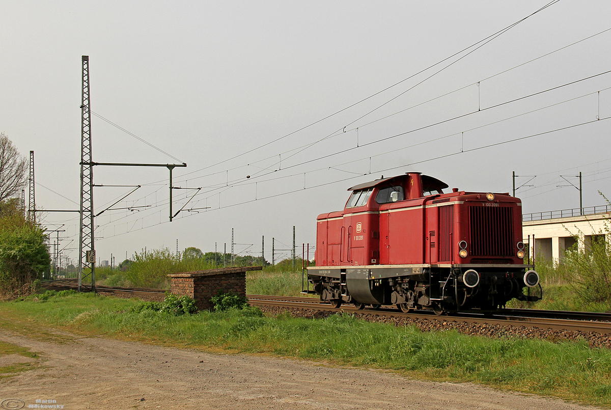 V100 2099 bei Porz Wahn am 23.04.2019