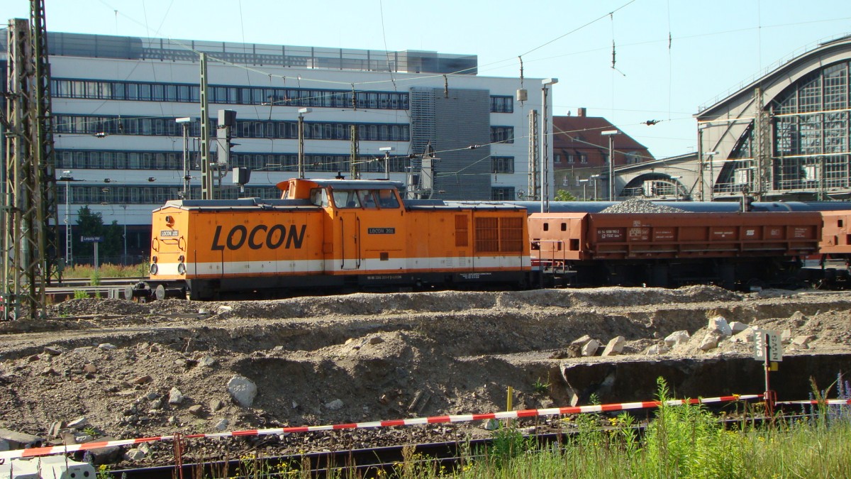 V100 Locon 201 Leipzig Hbf, am 08.06.2014