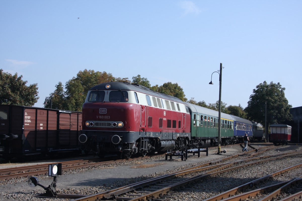 V160 003 Einfahrt Bruchhausen-Vilsen 19.09.2009