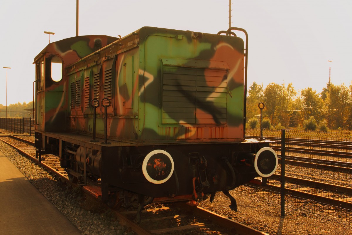 V20 043 Wehrmachtslokomotive WR 200 B 14 in Neuenmarkt (DDM) am 08.10.2013.