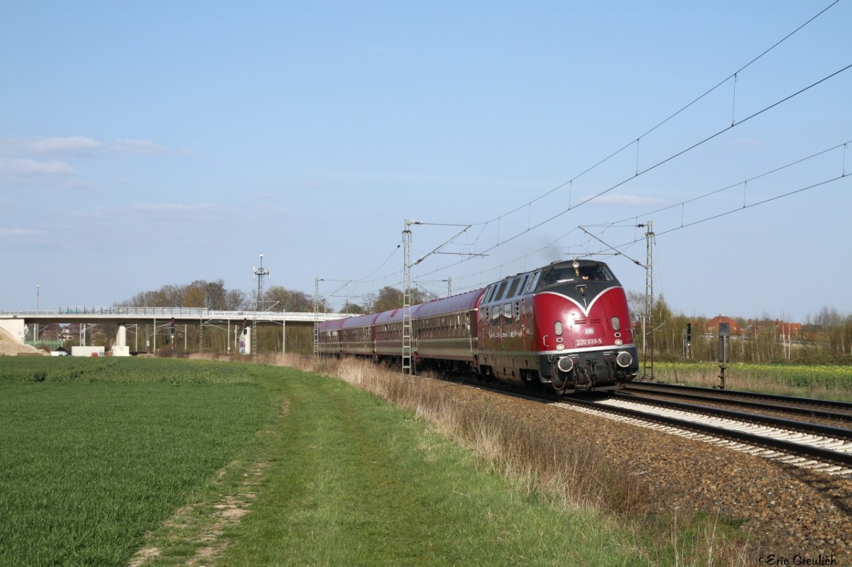 V200 033 am 19.04.15. bei Hohnhorst.