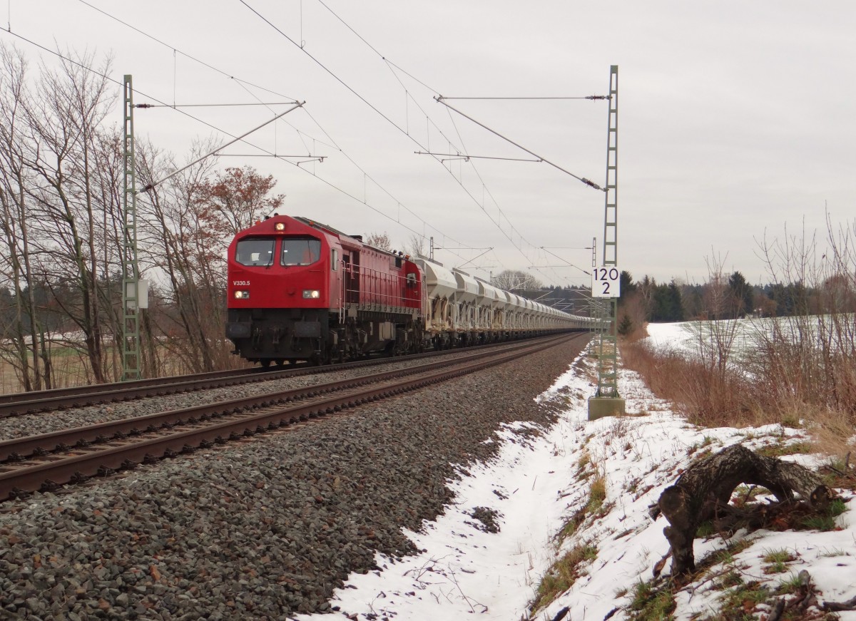 V330.5 hvle zu sehen am 25.01.16 in an der Schöpsdrehe bei Plauen/V..