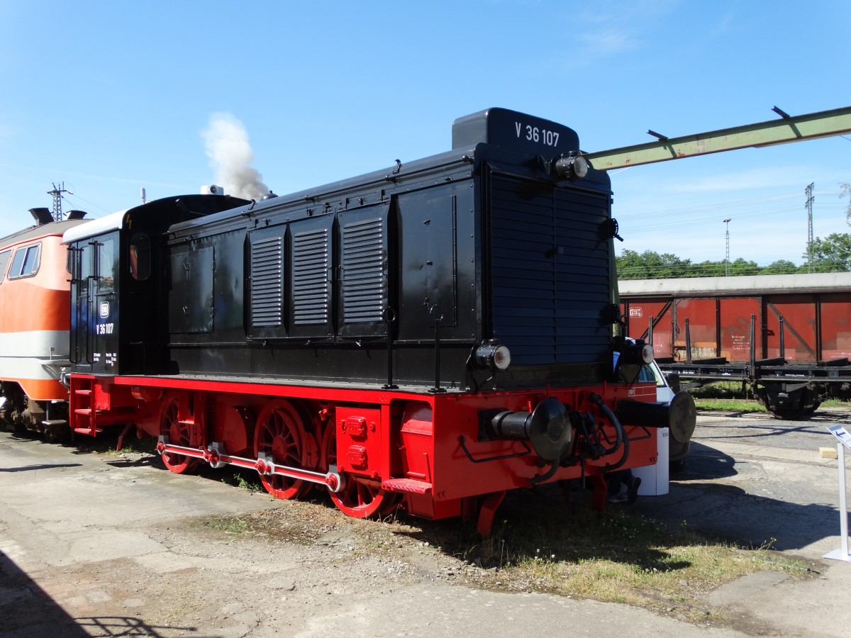 V36 107 am 14.06.15 im DB Museum Koblenz beim Sommerfest