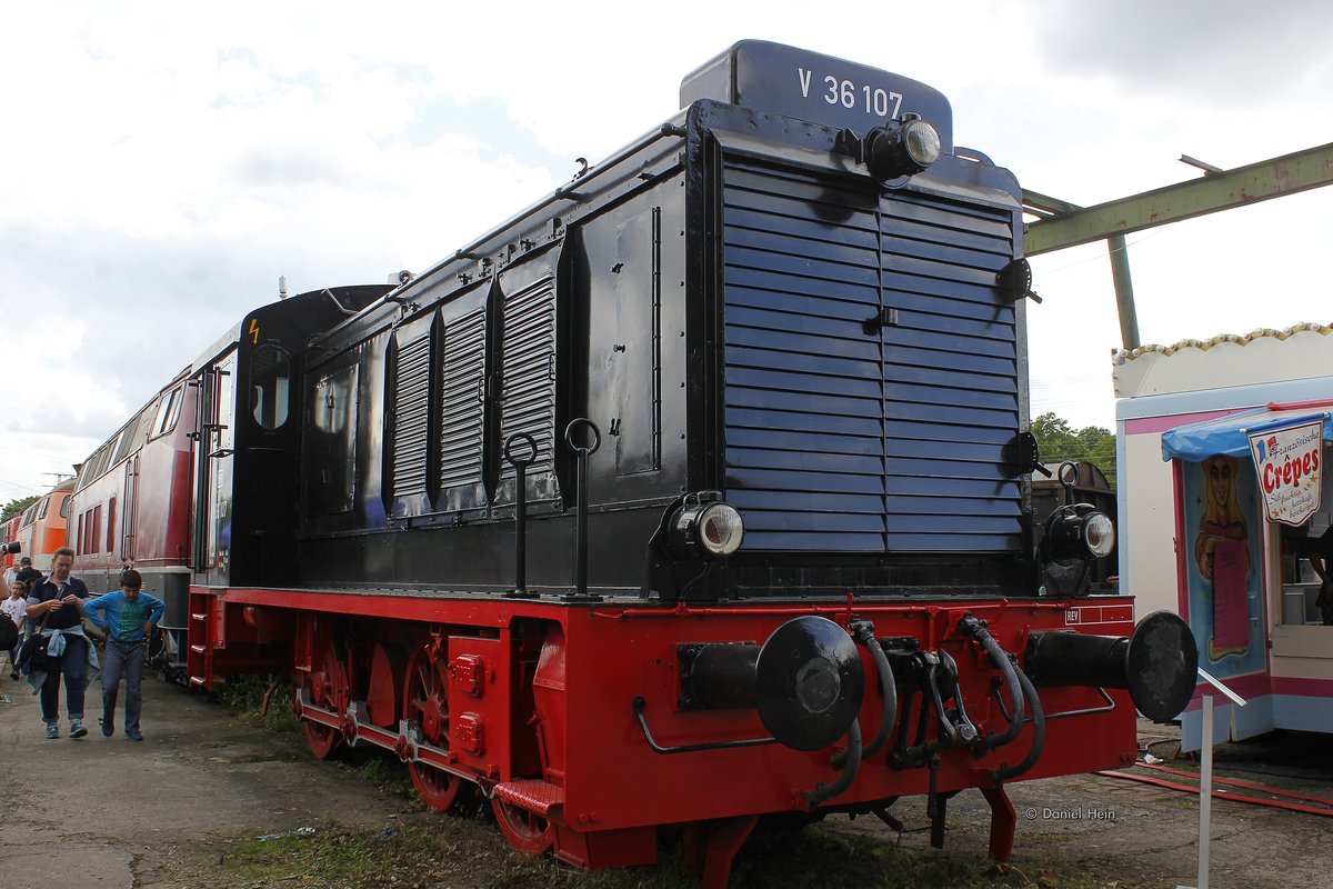 V36 107 im DB Museum Koblenz Lützel, am 18.06.2016.
