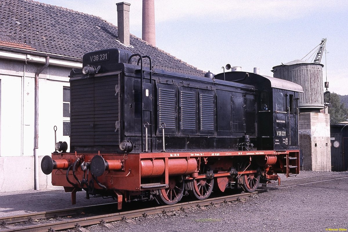 V36 231 im Eisenbahnmuseum Bochum-Dahlhausen - 29.09.1990