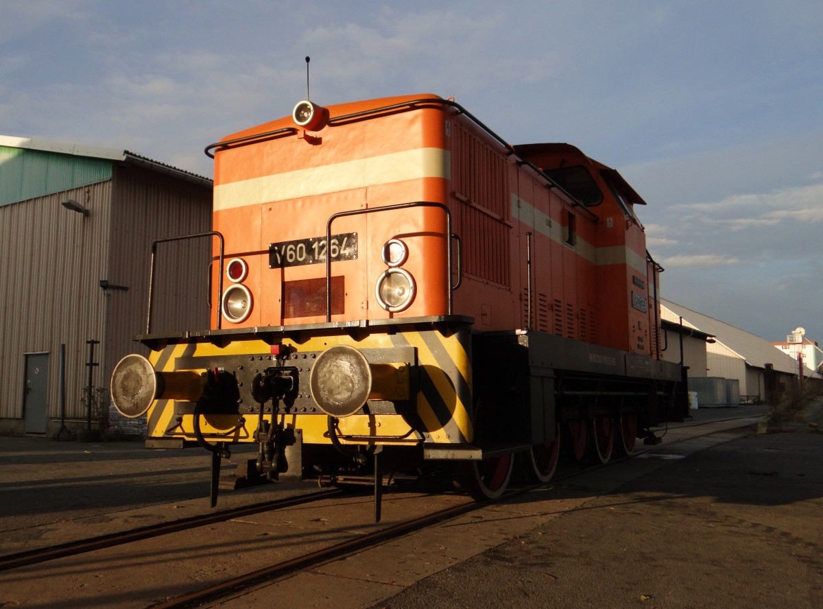 V60 1264 der RIS zu sehen am 05.11.15 in Oelsnitz/V.