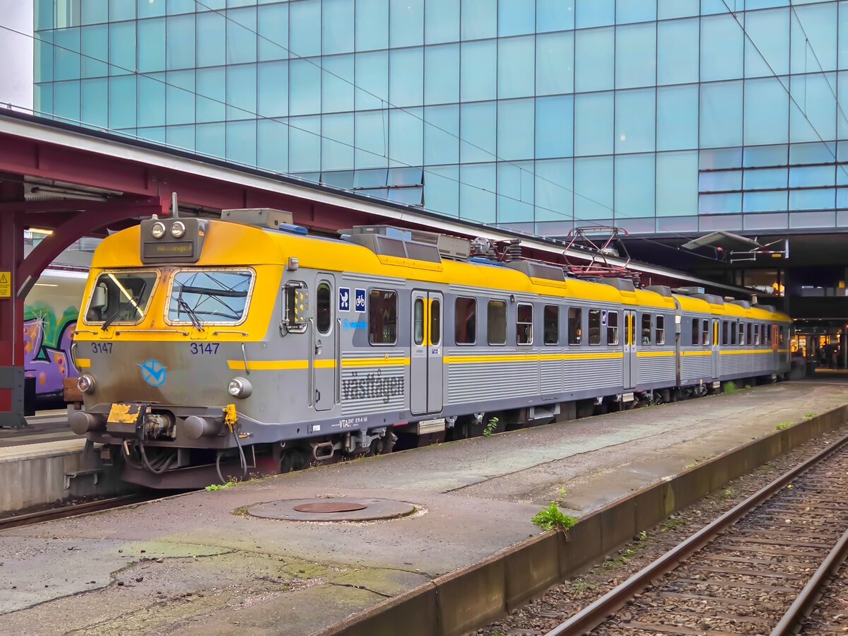 V�sttaagen Zug X14 3147 mit dem Ziel �lv�ngen in G�teborg C, 02.10.2026.